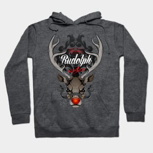 Christmas Rudolph badass Hoodie